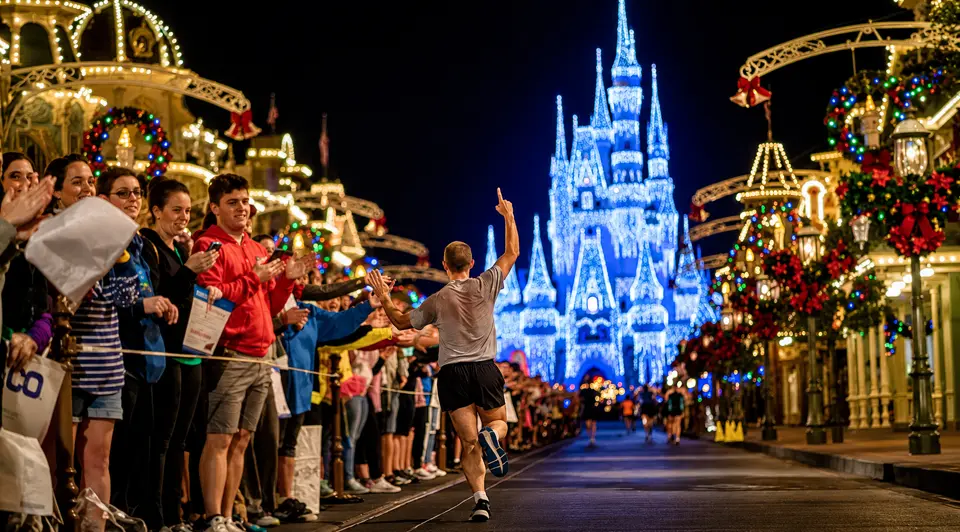 Corredores da Walt Disney World Marathon Weekend no Walt Disney World Resort, em Orlando