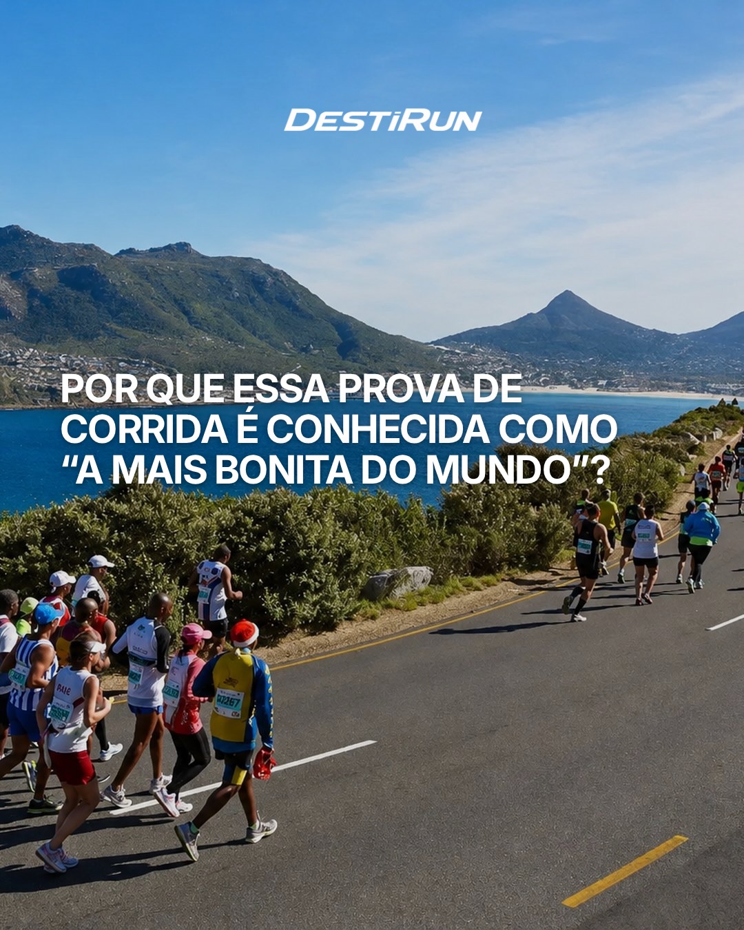 Publicação da DestiRun sobre a Two Oceans Marathon 2027